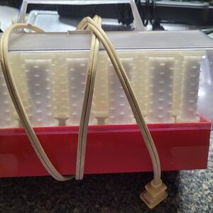 Red and Cream Hair Roller Set